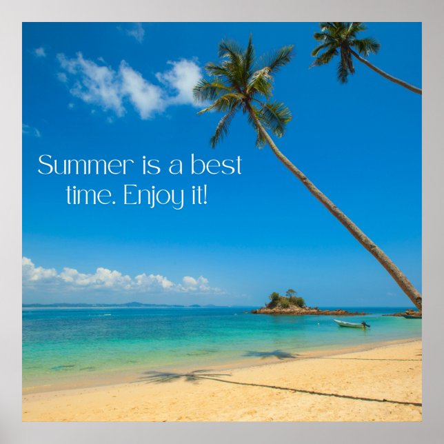 Zazzle summer enjoy it  canvas print (Front)