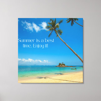 Zazzle summer enjoy it canvas print