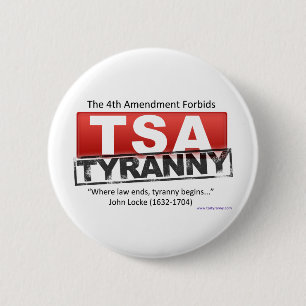 Zazzle TSA Tyranny Image 6 Cm Round Badge