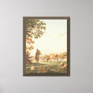 Zazzle village art canvas print