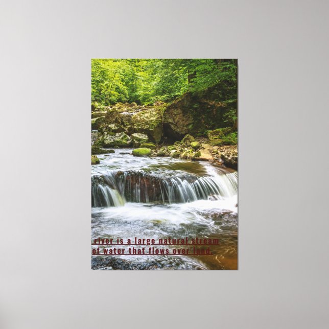 Zazzle water natural canvas paint  print (Front)