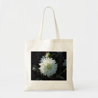 zazzle_white_flower tote bag