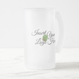 Zazzle Your Logo Here Frosted Glass Beer Mug