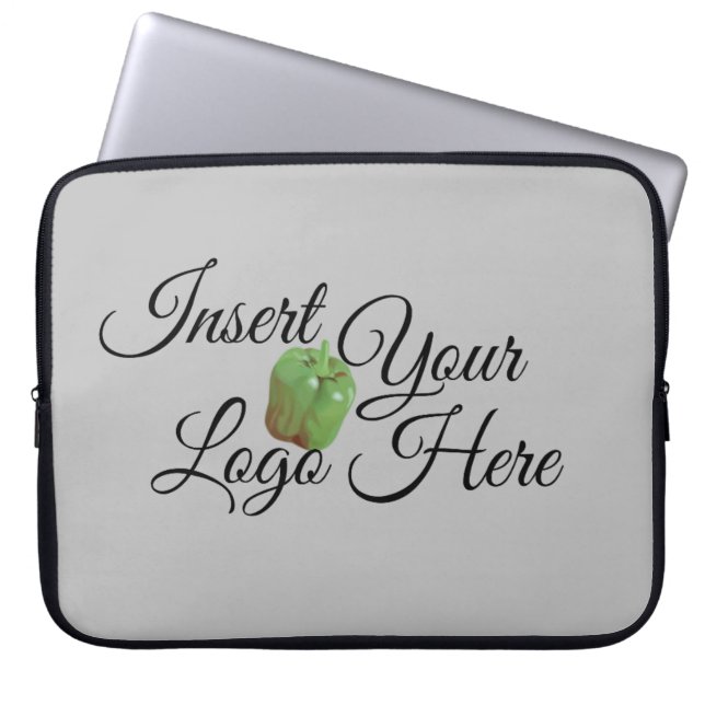 Zazzle Your Logo Here Laptop Sleeve (Front)