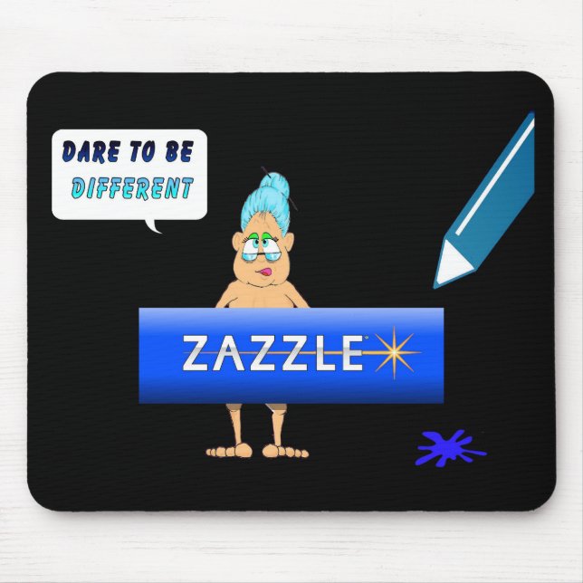 Zazzled Up Gladys Mouse Mat (Front)
