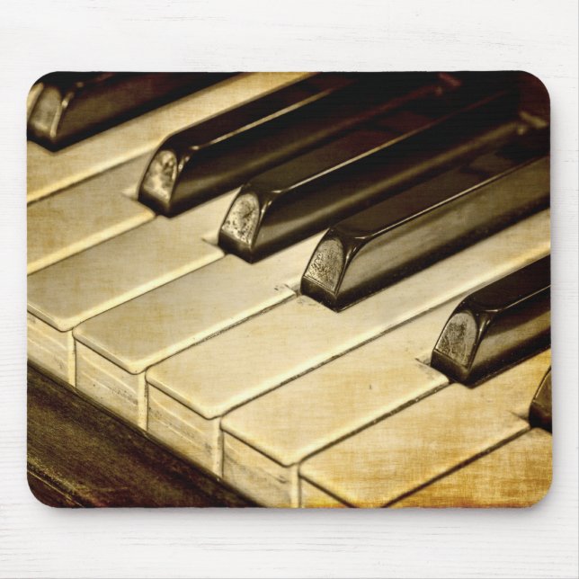 ZazzleTops Award! Vintage Piano Keys Mousepad (Front)