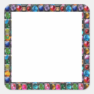 Zazzling Labels  GEMS JEWELS PEARLS Border Frames