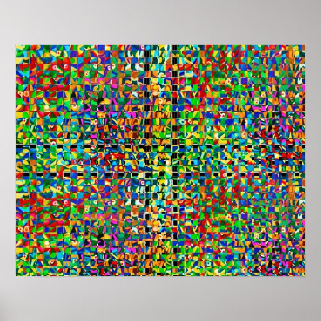 Zazzling Rain Forest Pattern Poster (Front)