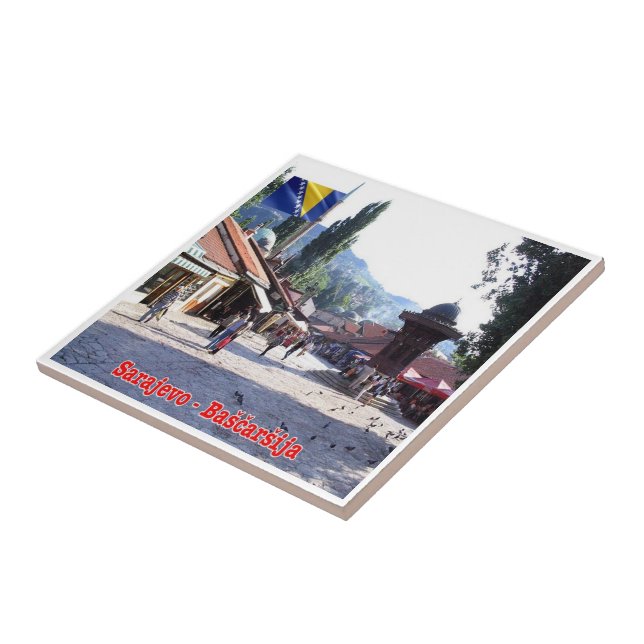 zBA005 SARAJEVO BAŠCARŠIJA Bosnia and Herzegovina Tile (Side)