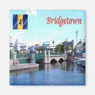 zBB008 BRIDGETOWN, Panorama, Barbados, Fridge Magnet