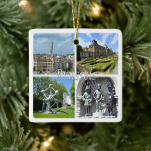 zBE009 BRUSSELS Bruxelles Belgium, Ceramic Ornament
