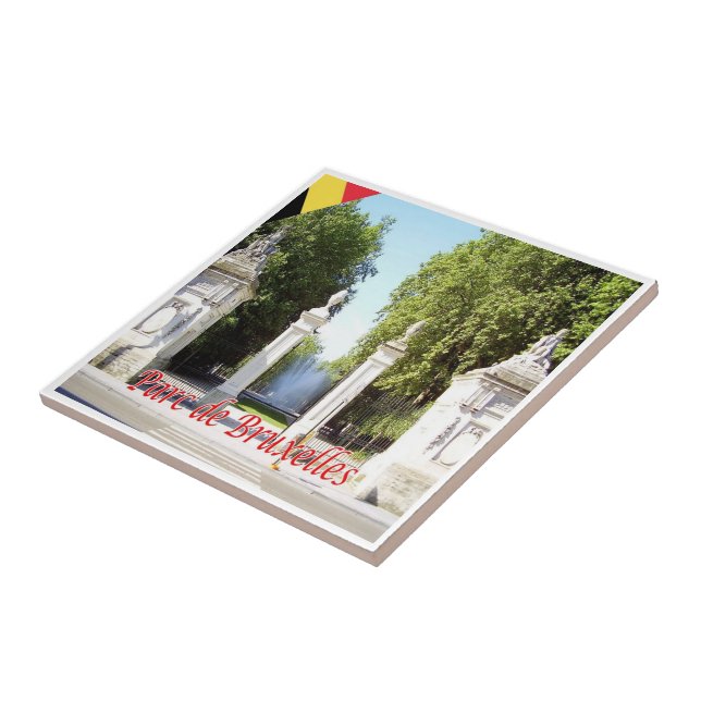 zBE018 BRUSSELS BRUXELLES  PARK Belgium Tile (Side)