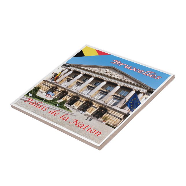 zBE020 BRUSSELS BRUXELLES Palace of the Nation, Tile (Side)