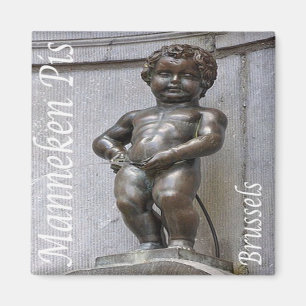 zBE046 MANNEKEN PIS Brussels Bruxelles, Fridge Magnet