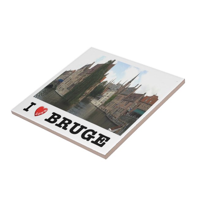 zBE051 BRUGES, I Love, Tile (Side)