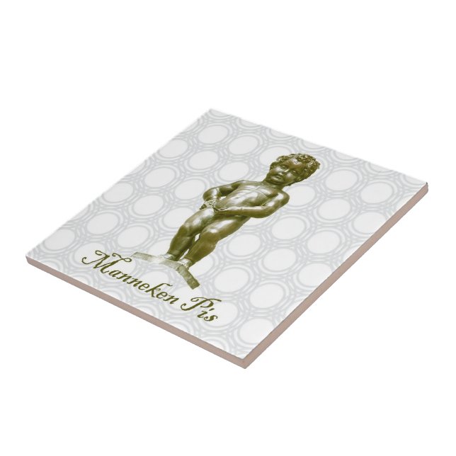 zBE054 MANNEKEN PIS Brussels Bruxelles, Tile (Side)
