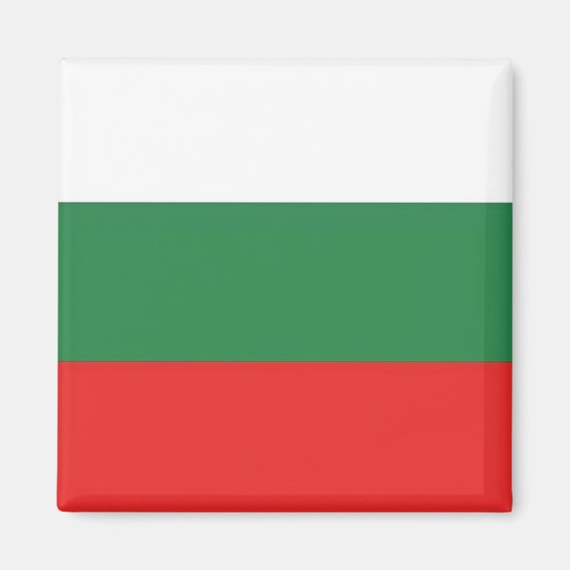 zBG001 BULGARIAN FLAG, Bulgaria, Fridge Magnet (Front)