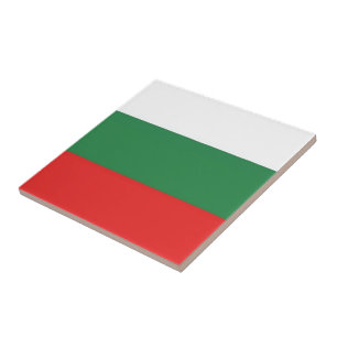 zBG001 BULGARIAN FLAG, Bulgaria, Tile