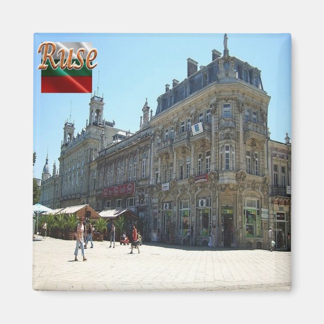 zBG011 RUSE Bulgaria. Fridge Magnet (Front)