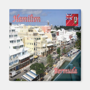 zBM004 HAMILTON, Front Street, Bermuda, Fridge Magnet