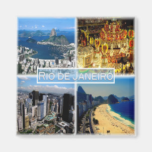 zBR003 RIO DE JANEIRO, Mosaic, Brazil, Fridge Magnet