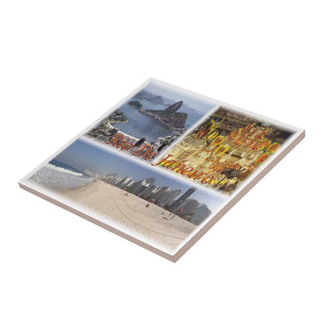 zBR007 RIO DE JANEIRO, Mosaic, Brazil, Tile (Side)