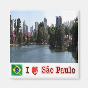 zBR012 SAO PAULO I Love, Brazil, Ibirapuera,Fridge Magnet