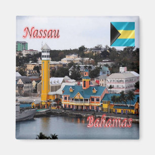 zBS009 NASSAU,Cruise Ship Terminal, Bahamas Fridge Magnet