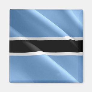 zBW002 BOTSWANA WAVING FLAG, Africa, Fridge Magnet