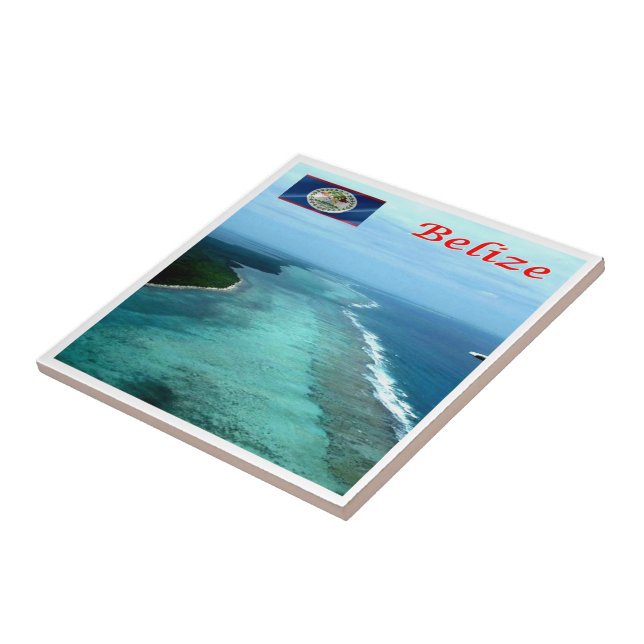 zBZ005 BELIZE Barrier Reef, America, Tile (Side)