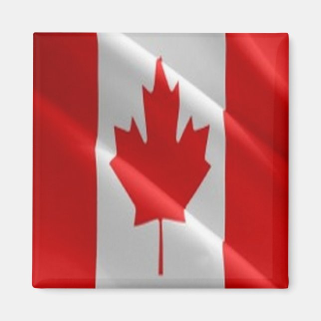 zCA002 CANADA, Waving Flag, America, Fridge Magnet (Front)