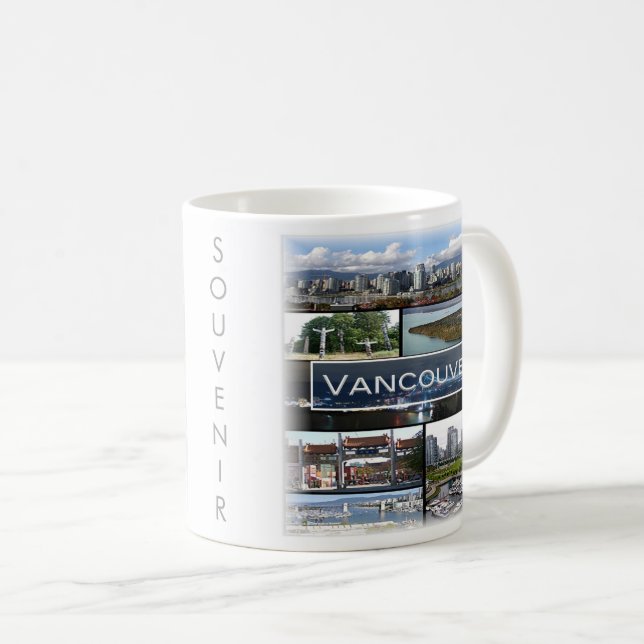 zCA009 mosaic of VANCOUVER in Canada, Coffee Mug (Front Right)