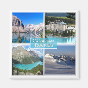 zCA011 CANADIAN ROCKIES, Mosaic, Canada, Fridge Magnet