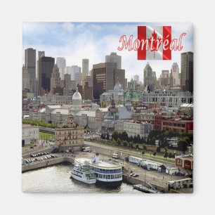 zCA024 MONTREAL Panorama, Canada, Fridge Magnet