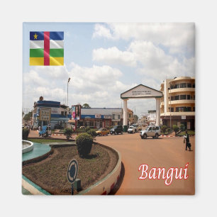 zCF009 BANGUI, Central African Republic, Fridge Magnet