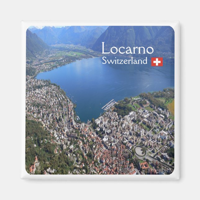 zCH012 LOCARNO - Switzerland - Fridge Magnet (Front)