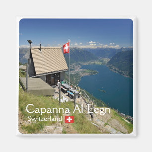 zCH017 CAPANNA AL LEGN Swissm, fridge Magnet