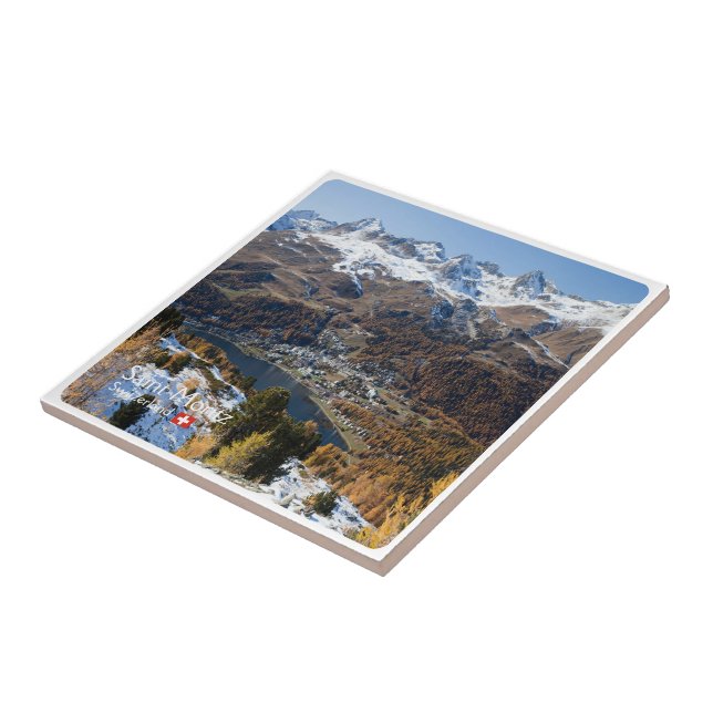 zCH018 SAINT-MORITZ Switzerland, Tile (Side)