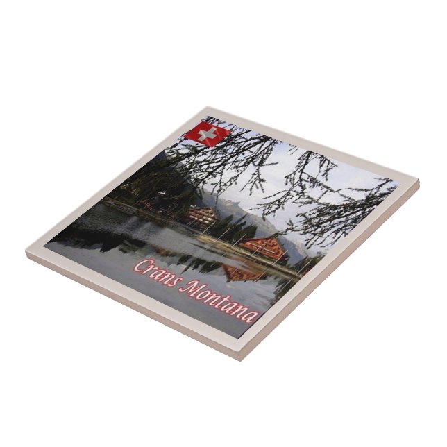 zCH024 CRANS MONTANA Switzerland - Tile (Side)
