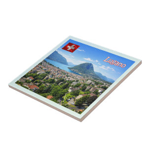 zCH027 LUGANO Switzerland - Tile