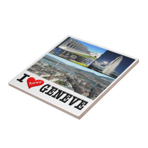 zCH032 GENÈVE I Love Switzerland, Tile