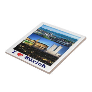 zCH037 ZURICH I Love Swiss - Tile