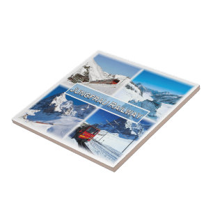 zCH047 JUNGFRAU RAILWAY Switzerland, Tile