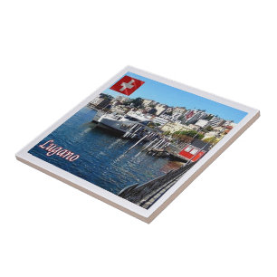 zCH048 LUGANO Switzerland - Tile