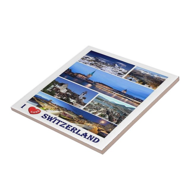 zCH049 I LOVE Switzerland - Tile (Side)