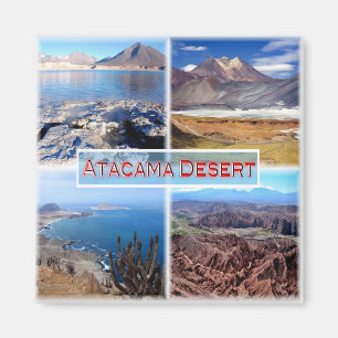 zCL003 ATACAMA DESERT, Mosaic, Chile, Fridge Magnet