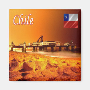 zCL014 CHILE, Viña del Mar, America, Fridge Magnet