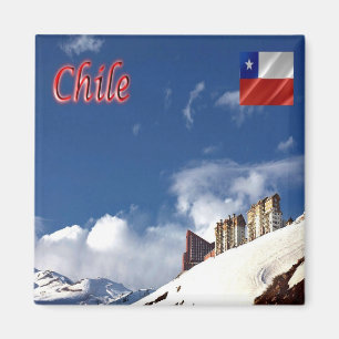 zCL016 CHILE, Valle Nevado, America, Fridge Magnet