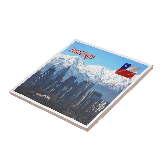 zCL018 SANTIAGO Skyline, America, Tile (Side)
