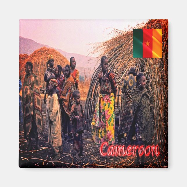 zCM012 CAMEROON, Africa, Fridge Magnet (Front)